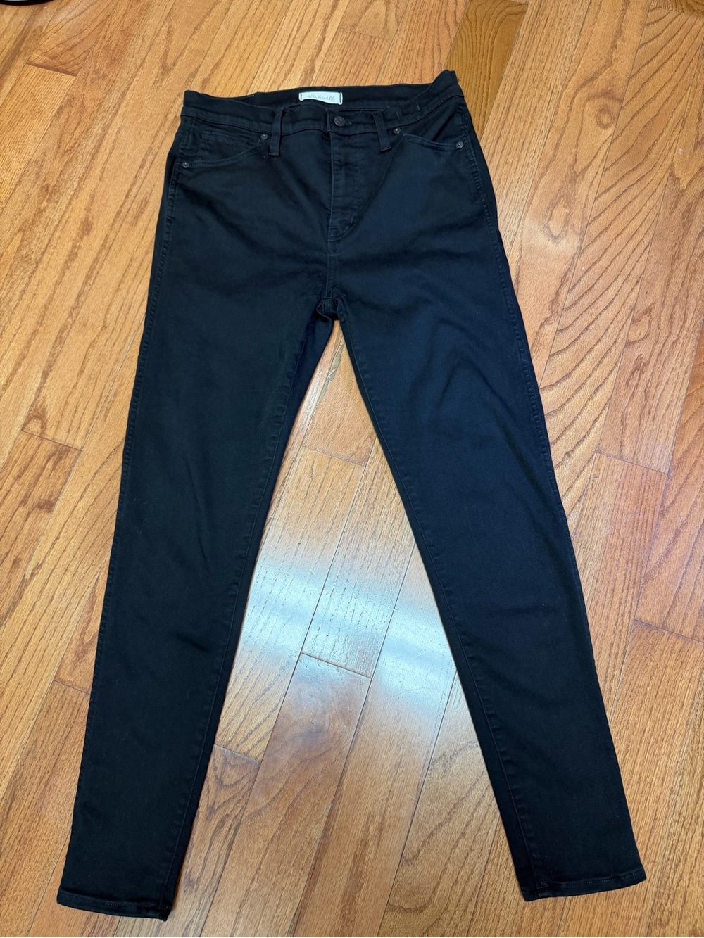 Madewell Women’s 10” High Rise Skinny Black Stretch Jeans Size 30